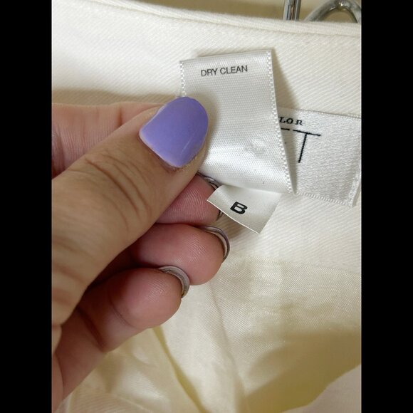 ANN TAYLOR LOFT PETITES White Slim LAURA Trousers Dress Pants Slacks Sz 0P NWOT - Picture 6 of 6